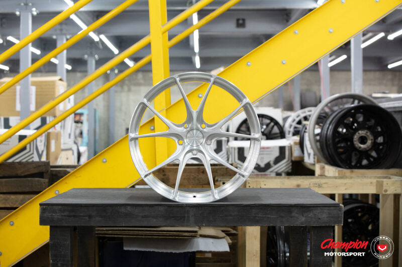 Vossen X Champion RS74 21X9.5 / ET50 / 5X130 / Brushed Gloss Clear Wheel / Taycan - Front