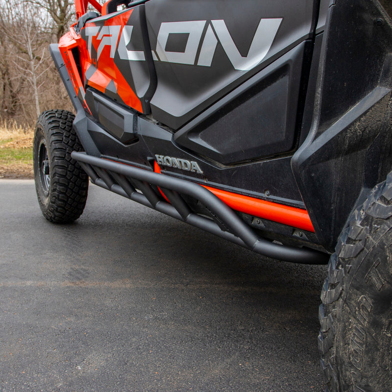 Wehrli 19+ Honda Talon 1000X 4 Seat Rock Sliders - Talon Orange