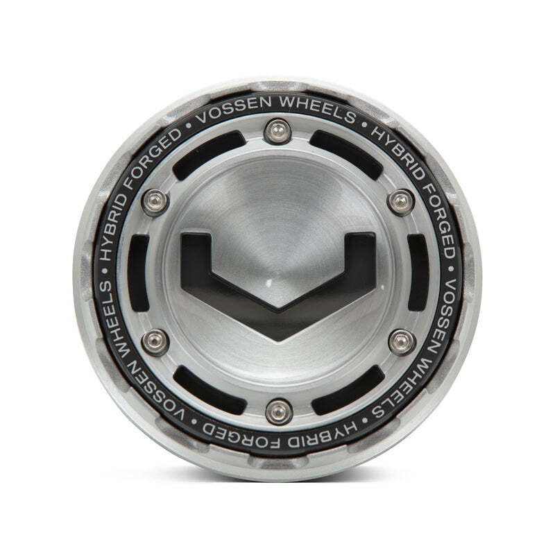 Vossen Billet Modular Cap - Large - Brushed w/ Grey Insert