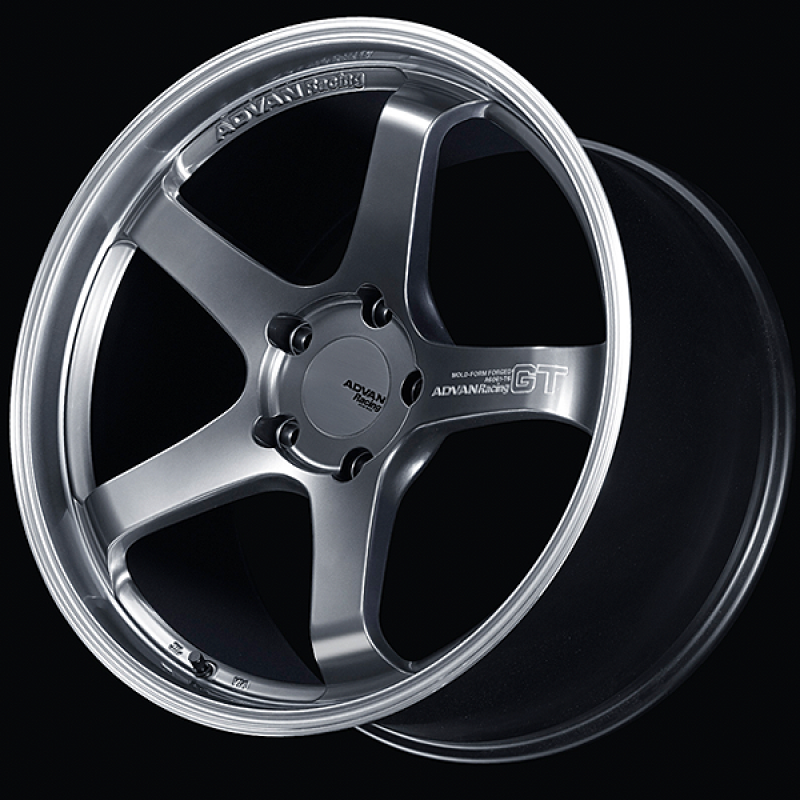 Advan GT for Porsche 19x10.5 / +45 Off / 5x130 / 71.6mm Bore / Machining and Hyper Platinum Black