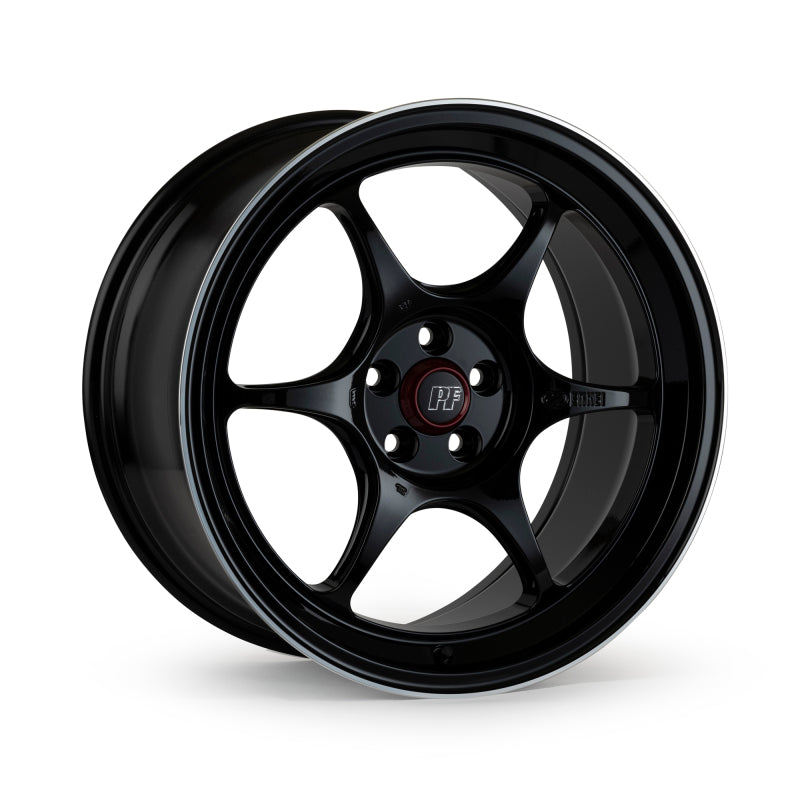 Enkei PF06 19x8 5x114.3 45mm Offset 75mm Bore Black Machined Wheel (MOQ 40)