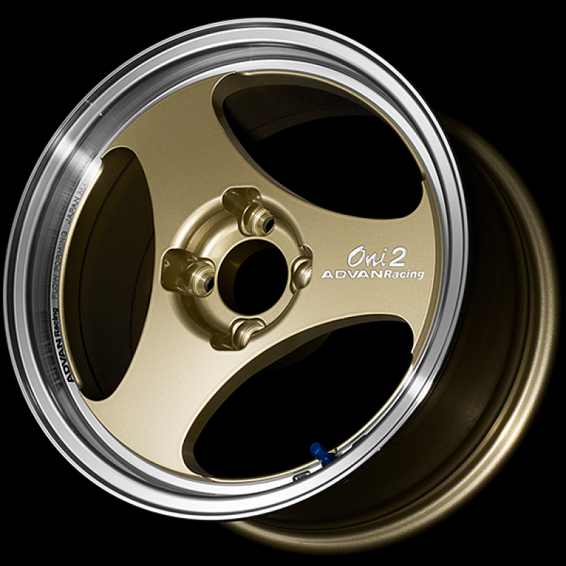 Advan ONI2 15x5.5 / +45 Offset / 4x100 / 63mm Bore / Machining and Champagne Gold