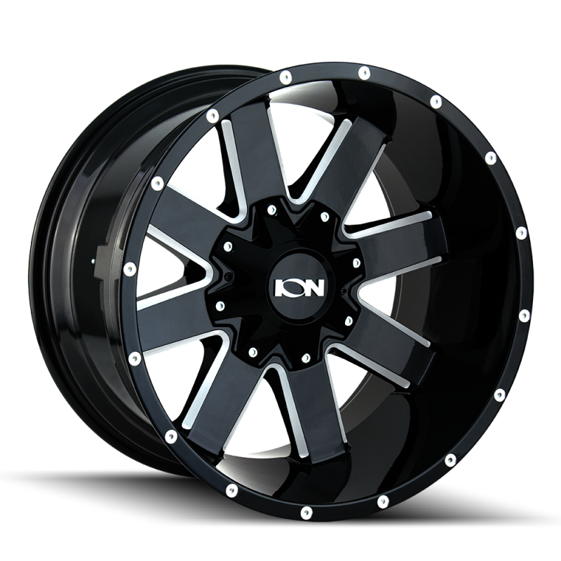 ION 141 20x9 / 8x170 BP / 18mm Offset / 125.2mm Hub Gloss Black Milled Wheel
