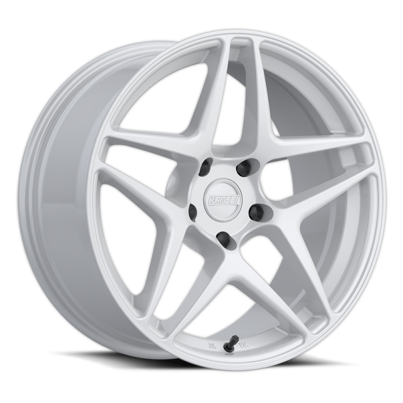 Kansei K15W Astro 19x10.5in / 5x114.3 BP / 22mm Offset / 73.1mm Bore - Gloss White Wheel