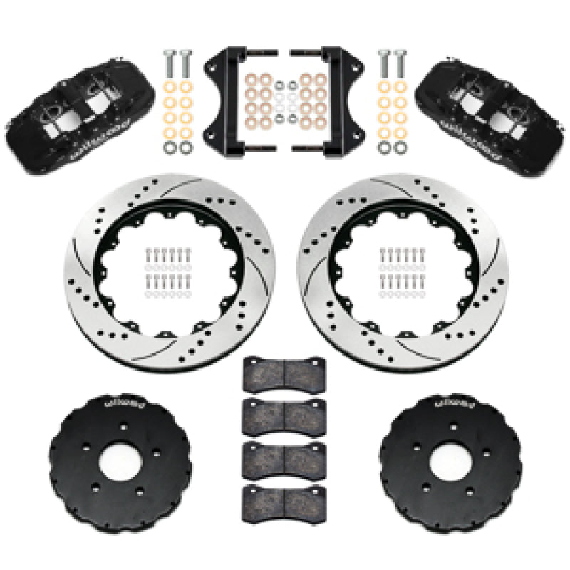 Wilwood 14-19 Chevrolet Corvette C7 AERO6 Front BBK - 14.00 Rotor SRP - Black