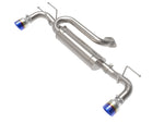 aFe 19-22 Mazda 3 L4 2.5L Takeda 3in to 2-1/2in 304 SS Axle-Back Exhaust w/ Blue Flame Tip