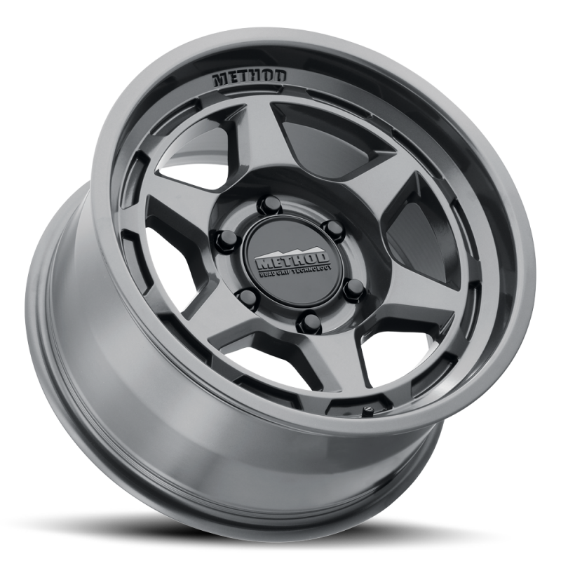 Method MR708 Bead Grip 17x8.5 / 0mm Offset / 5x5 BP / 71.5mm CB - Gloss Titanium