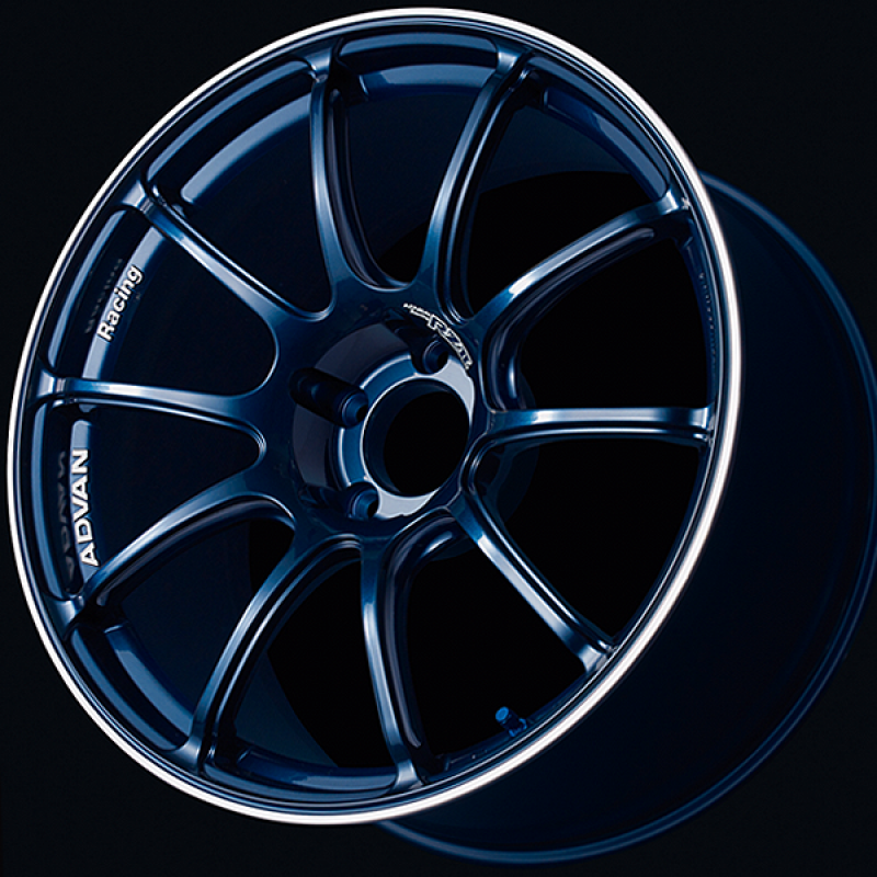 Advan RZII 18x7.0 / +42 Offset / 4x100 / 63mm Bore / Racing Indigo Blue and Ring