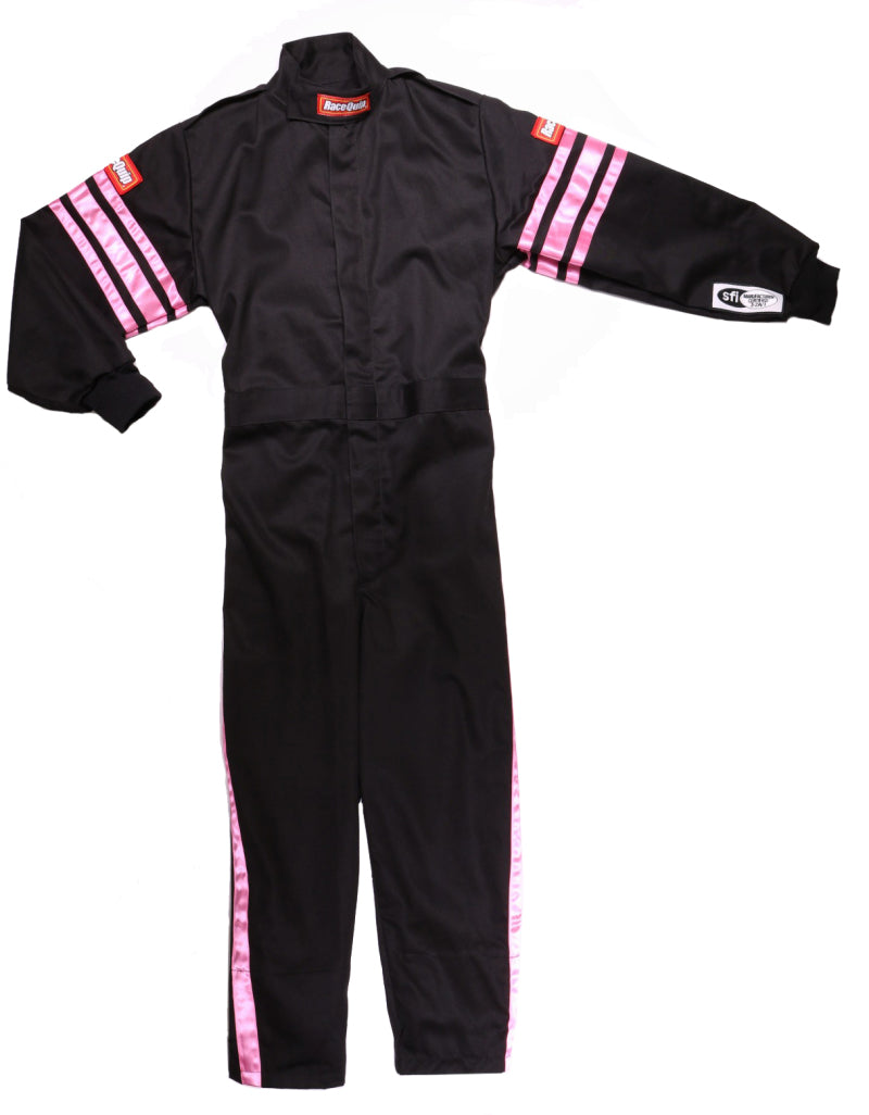 RaceQuip Pink Trim SFI-1 JR. Suit - Kids Large