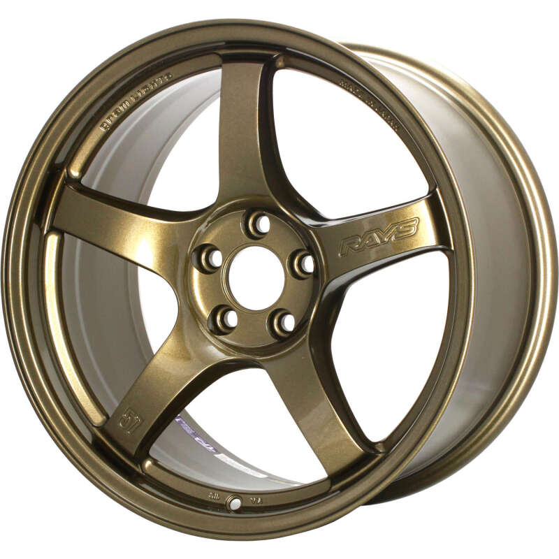 Gram Lights 57CR 19x9.5 +45 5x114.3 Almite Gold Wheel