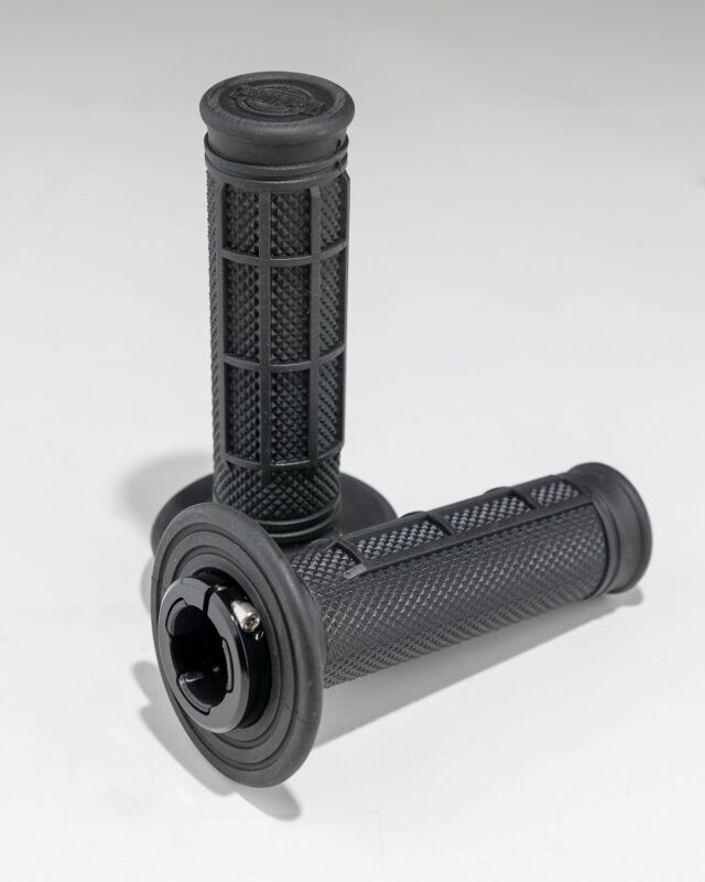 ProTaper Pro Series Clamp On 1/2 Waffle Black/Black