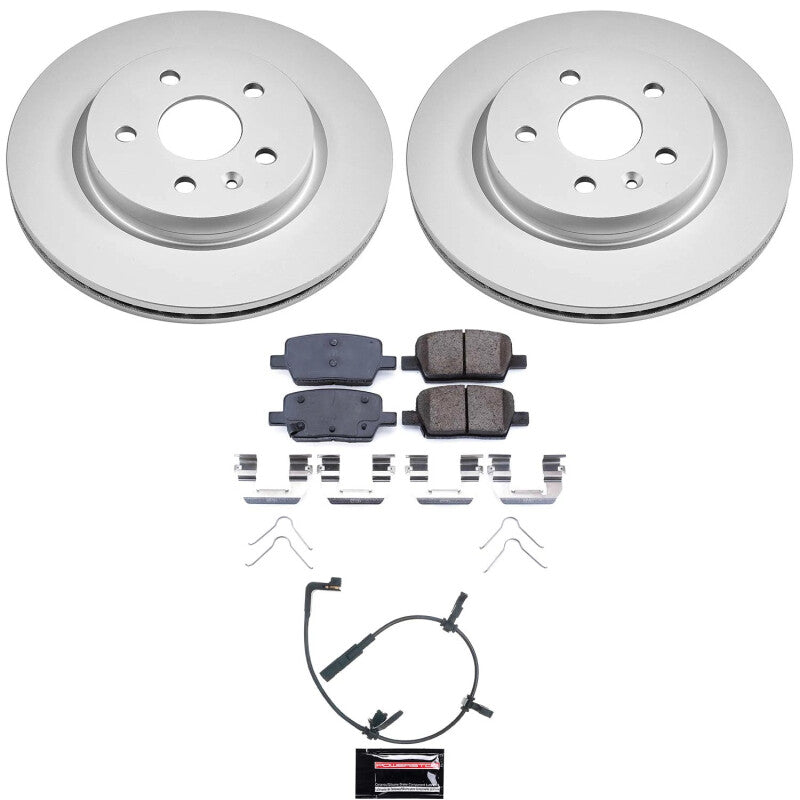 Power Stop 2020 Cadillac CT6 Rear Z17 Coated Brake Kit