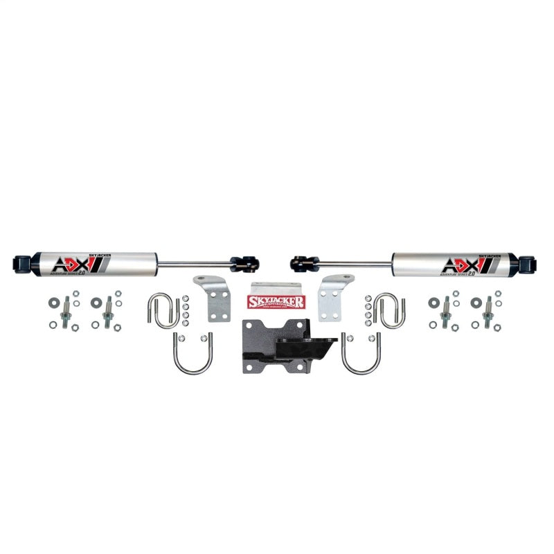 Skyjacker 07-18 jeep Wrangler JK ADX 2.0 Dual Stabilizer Kit w/ CNC Machined Polished Alum.