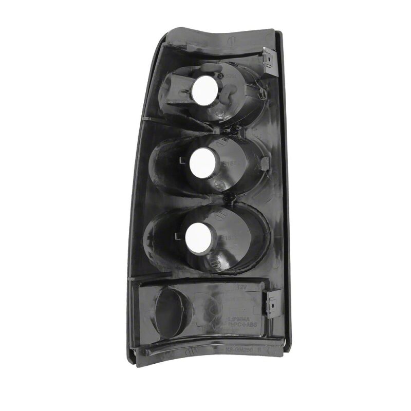 Raxiom 99-02 Chevrolet Silverado 1500 Fleetside Axial Series Tail Lights- Black- Smoked Lens