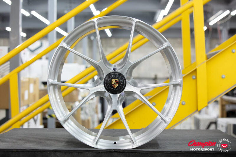 Vossen X Champion RS74 20X12 / ET50 / Brushed Gloss Clear Wheel / Centerlock / 911 Turbo 991- Rear
