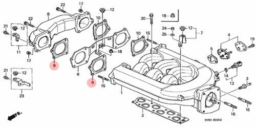 P2R PowerRevRacing - 98-02 Accord V6 Thermal Front Intake Manifold Stay Gasket
