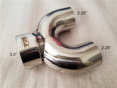 P2R PowerRevRacing - 2-1 Collector, 2.25" Inlets x 3.0" Outlet