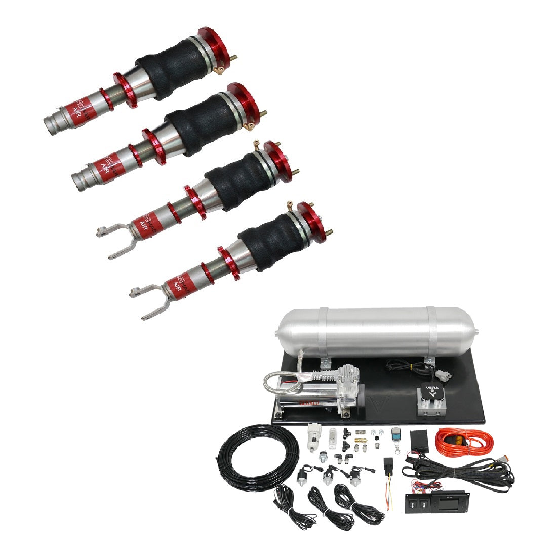 TruHart - AirPlus Air Struts w/ VERA Evo Bluetooth Management For 94-01 Acura Integra Excluding Type R 92-00 Honda Civic TruHart - TH-H1002+TH-ME02-GHNV