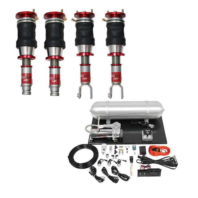 TruHart - AirPlus Air Struts w/ VERA Basic Management For 94-01 Acura Integra Excluding Type R 92-00 Honda Civic TruHart - TH-H1002+TH-MM03-GHNV