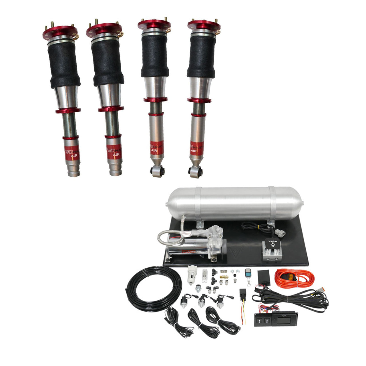 AirPlus Air Struts w/ VERA Basic Management For 01-03 Acura CL 98-03 Acura TL 98-02 Honda Accord TruHart