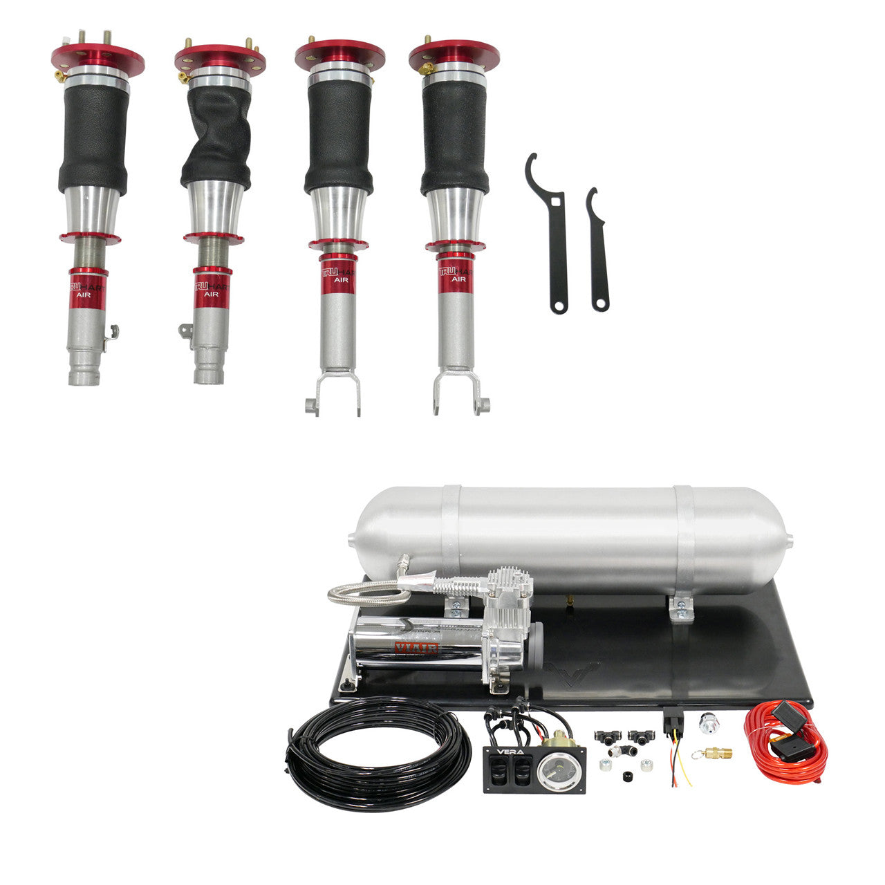 AirPlus Air Struts w/ VERA Basic Management For 92-01 Honda Prelude TruHart