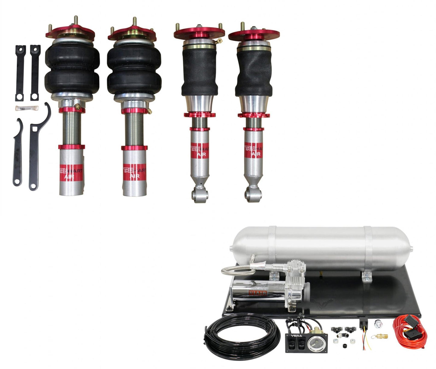 AirPlus Air Struts w/ VERA Basic Management For 08-15 Mitsubishi EVO X TruHart