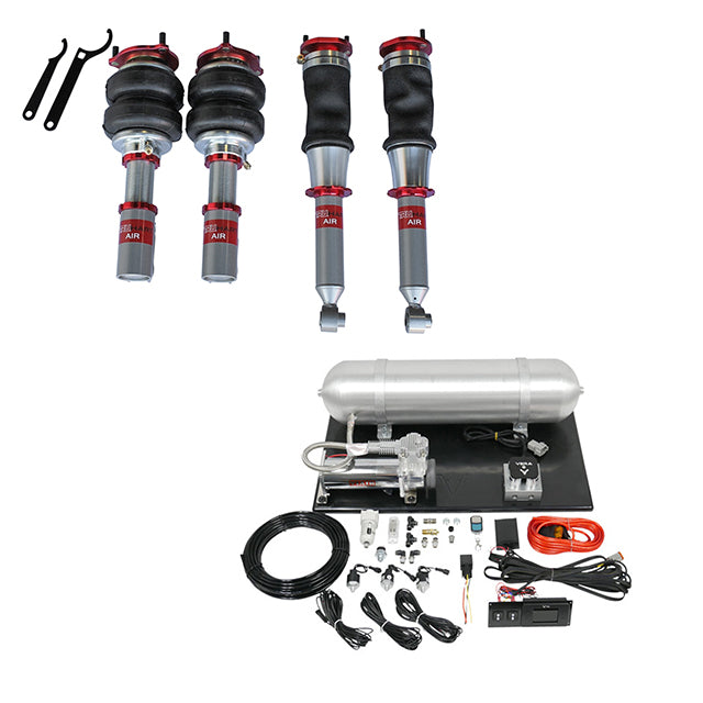 AirPlus Air Struts w/ VERA Element Management For 95-98 Nissan 240SX TruHart