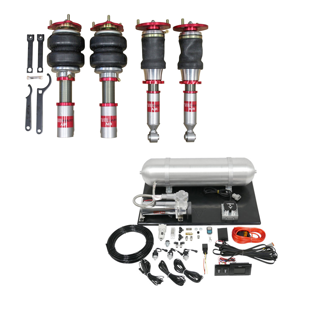 AirPlus Air Struts w/ VERA Evo Management For 00-03 Nissan Maxima TruHart