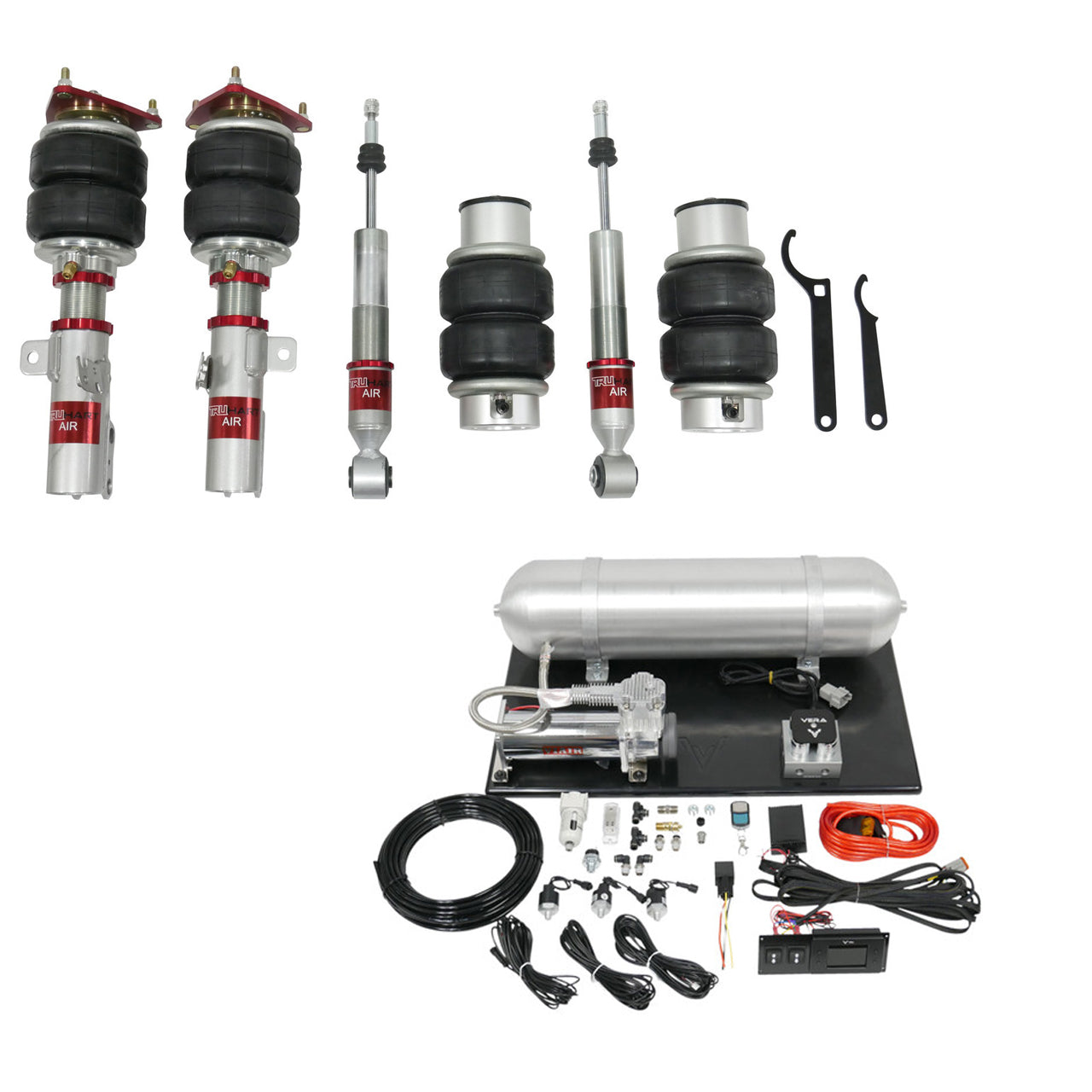 AirPlus Air Struts w/ VERA Evo Management For 02-11 Lexus ES300 / ES330 / ES350 02-11 Toyota Camry) TruHart