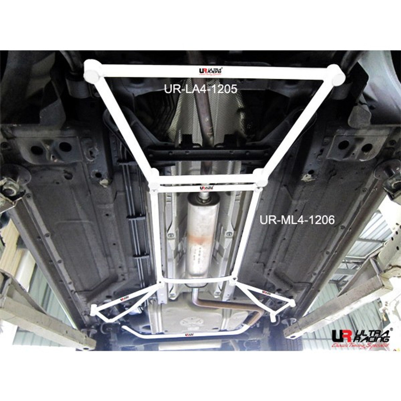 Ultra Racing - 4pt Front Lower Brace - CHEVROLET CRUZE (J300) 2008-2016 - UR-LA4-1205