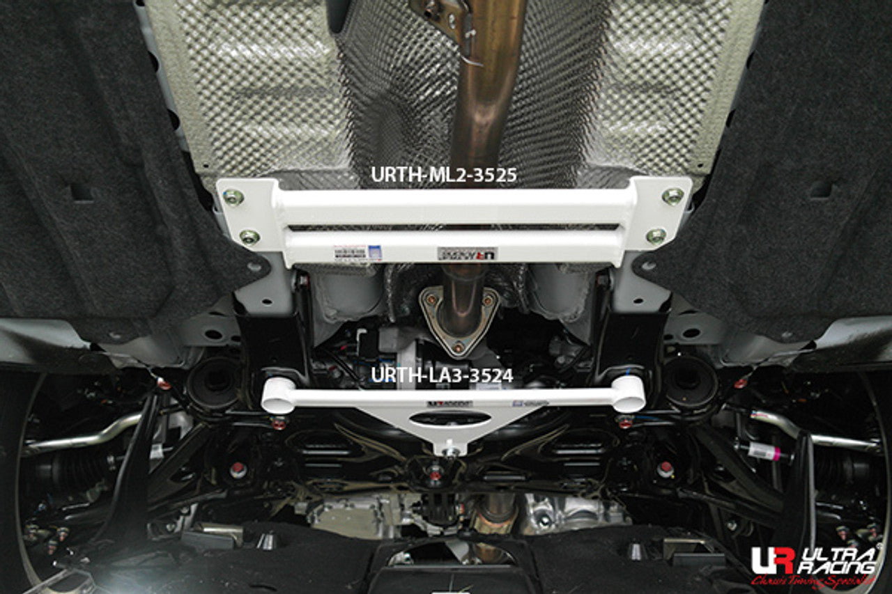 Ultra Racing - 2pt Middle Lower Brace - HONDA CIVIC (FK7) HATCH 2016-2021 - UR-ML2-3525