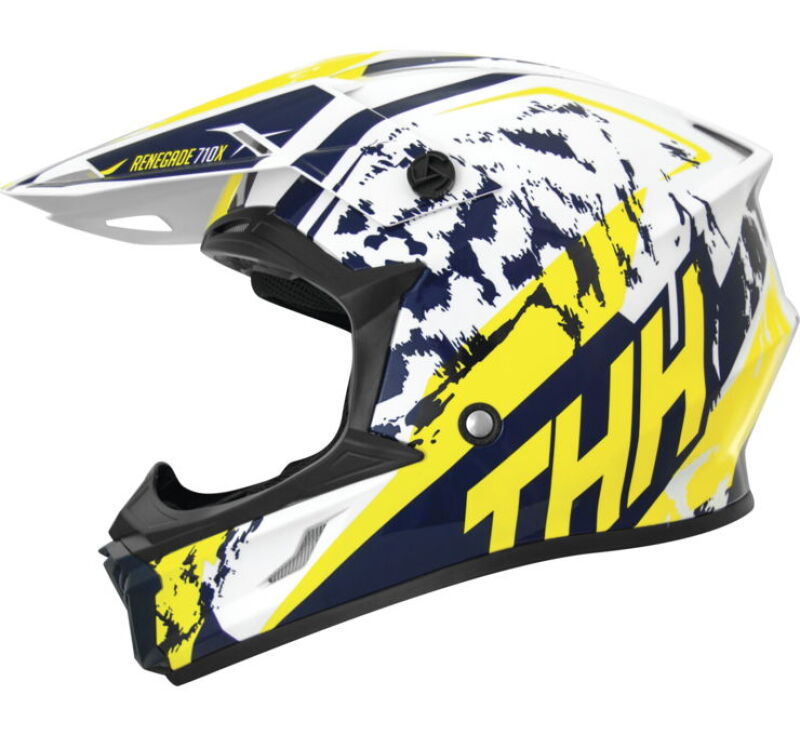 THH Helmets T710XR Renegade Yellow/Blue - XL