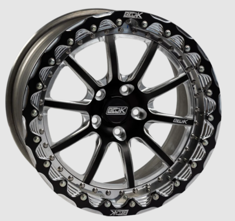 Belak 17x11 / 7in BS / 5x113 BP / Low Pad / Series 4 Wheel - Single Beadlock - Black Powder Coat Lip
