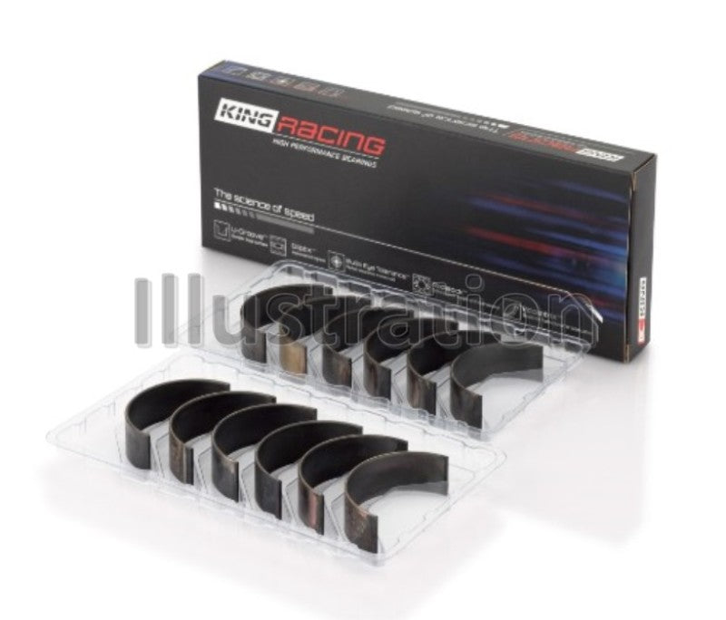 King Engine Bearings 09-15 Nissan GT-R VR38DETT (Size STDX) Tri-Metal Performance Rod Bearing Set