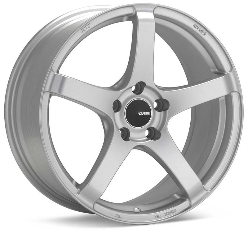Enkei Kojin 18x8 45mm Offset 5x112 Bolt Pattern 72.6mm Bore Dia Matte Silver Wheel