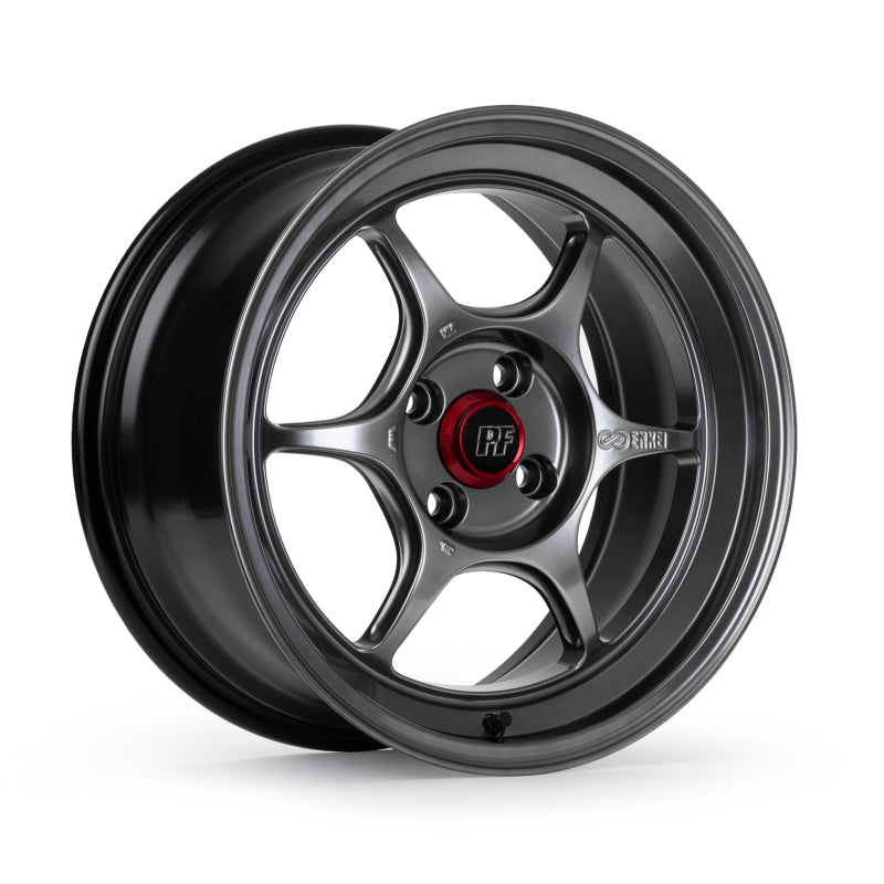 Enkei PF06 18x9 in 5x120 BP 42mm Offset 72.5mm Bore White Machined Wheel