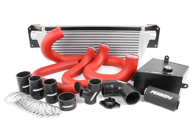 PERRIN 15-21 Subaru WRX Front Mount Intercooler Boost Tubes + Hardware - Red Tubes