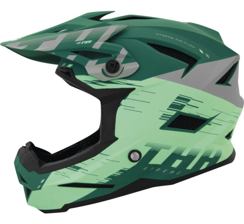 THH Helmets T-42 BMX Xtreme Turquoise/Green Youth - Large
