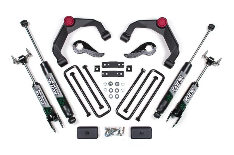 Zone Offroad 2020 GM 2500 / 3500 HD 3In Adventure Series (OE Key 84634344) w/ Overloads - Fox