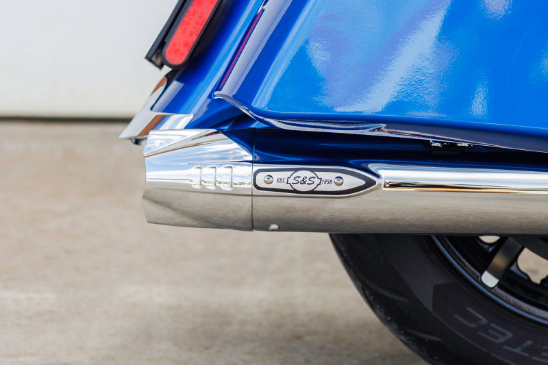 S&S Cycle Fishtail Slip-Ons - Chrome