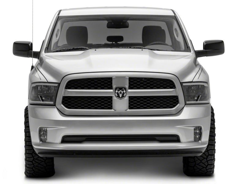 Raxiom 09-18 Dodge RAM 1500/2500/3500 Axial Series Headlights w/ LED Bar- Black Housing (Clear Lens)