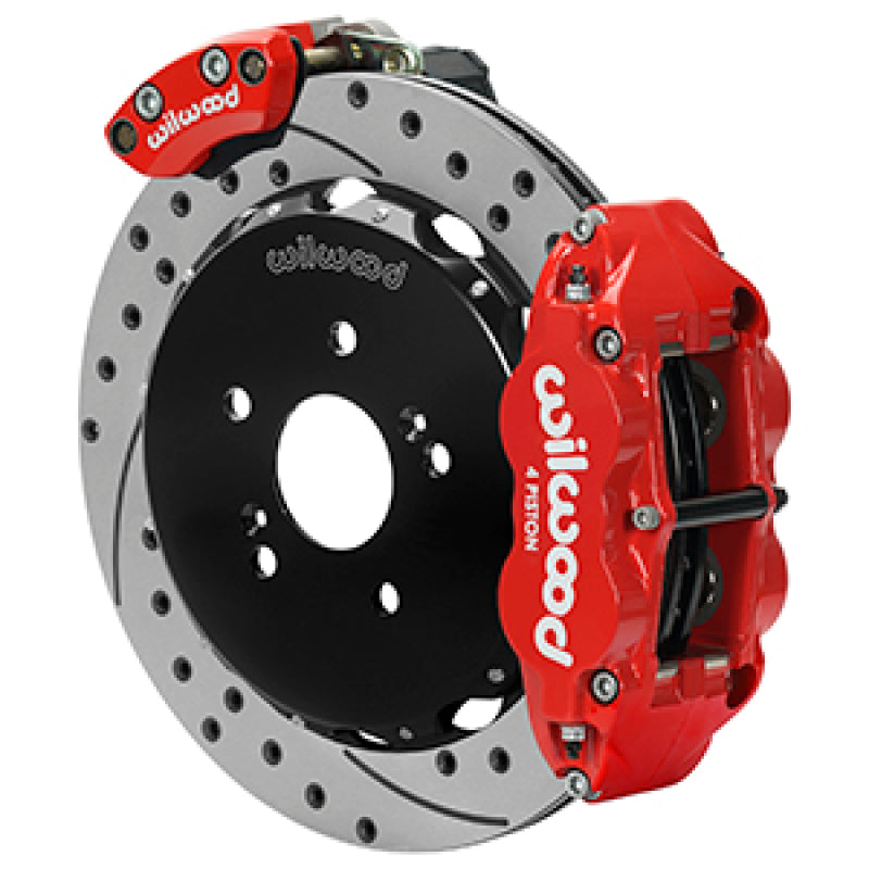 Wilwood 00-09 Honda S2000 Narrow Superlite 4R Rear Brake Kit - Drilled & Slotted