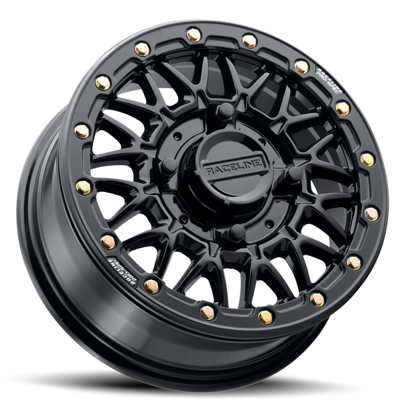 Raceline A15 Omega 15x8in / 5x114.3 BP / 0mm Offset / 68mm Bore - Gloss Black