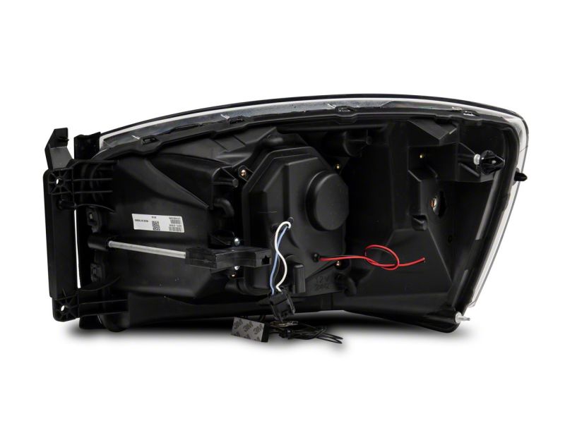 Raxiom 06-08 Dodge RAM 1500 LED Halo Projector Headlights- Black Housing (Clear Lens)