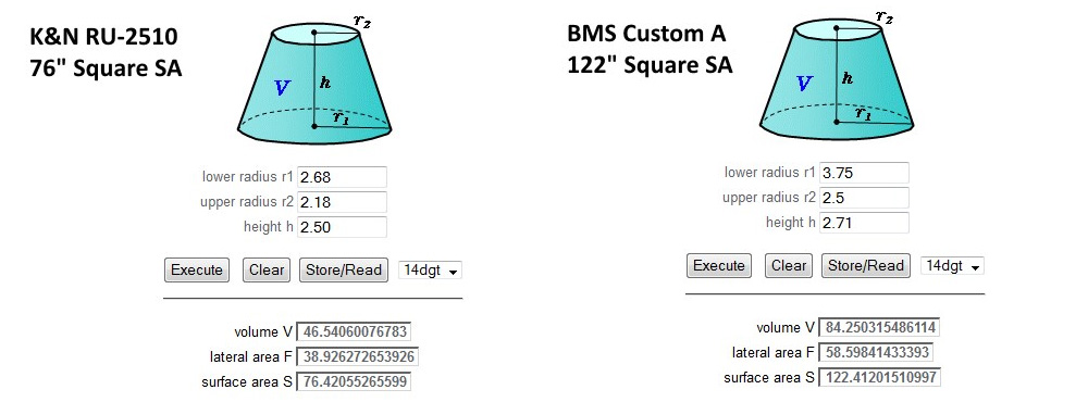 BMS Silicon Single Turbo Filter - Burger Motorsports