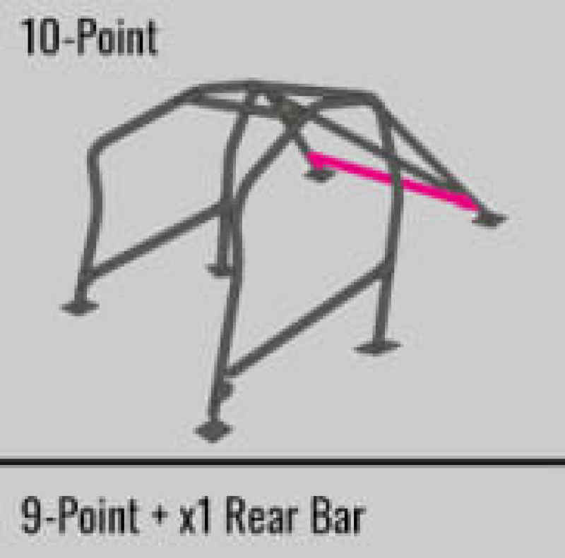 Cusco Safety21 2-Passenger 10-Point BLK DASH-ESCAPE Roll Cage Subaru STi GRB 08-14 (S/O/No Cancel)