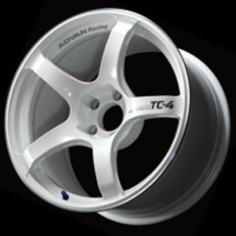 Advan TC4 17x7.0 +42 4x100 Racing White Metallic and Ring Wheel