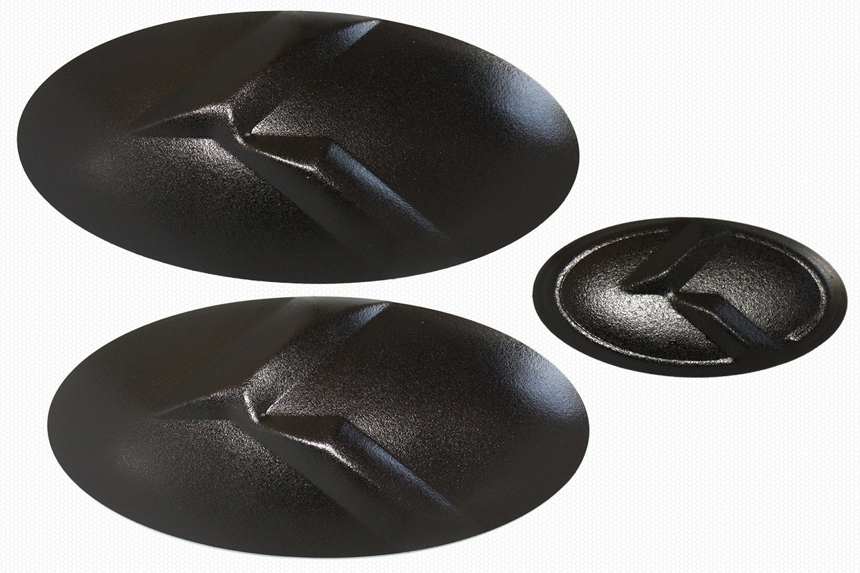 LODEN Black Metal Skin "K" Overlay Emblem Sets