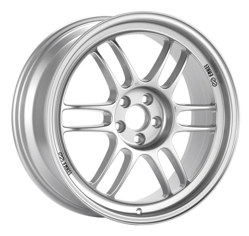 Enkei RPF1 17x9.5 5x114.3 38mm Offset 73mm Bore Silver Wheel Evo 8 & 9 *Requires Spacer*