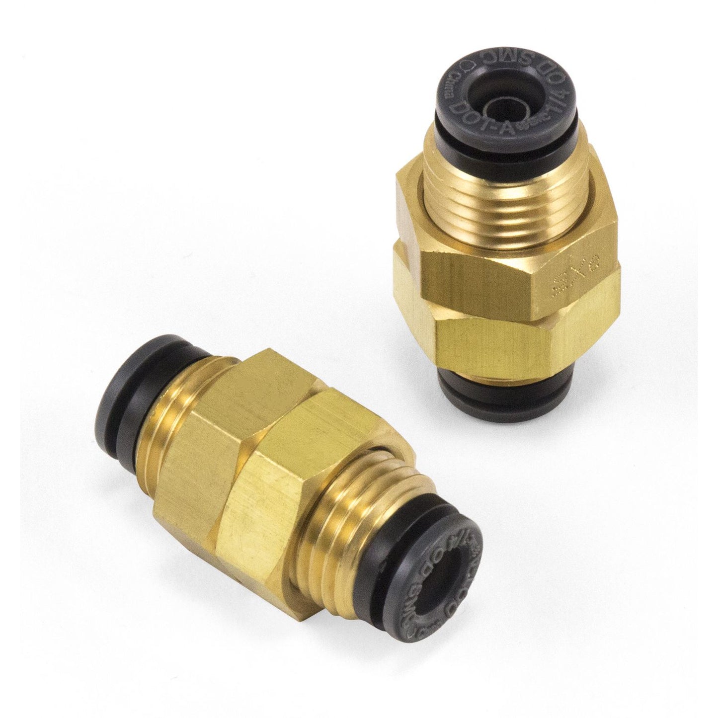 Bulkhead Union - 1/4 in. PTC x 1/4 in. PTC - DOT - SMC # KV2E07-00